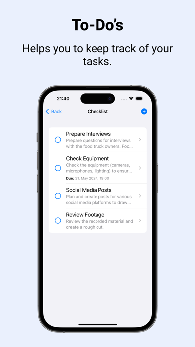 Video Production Planner Screenshot
