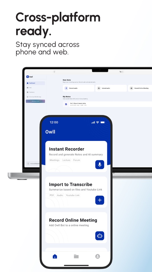 #8. Owll:AI Note Taker & Assistant (iOS) 来自: RAMBUTANAI PTE. LTD.