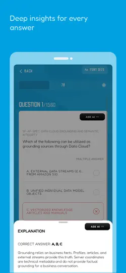 Salesforce Agentforce Prep: AI iPhone Screenshot 4