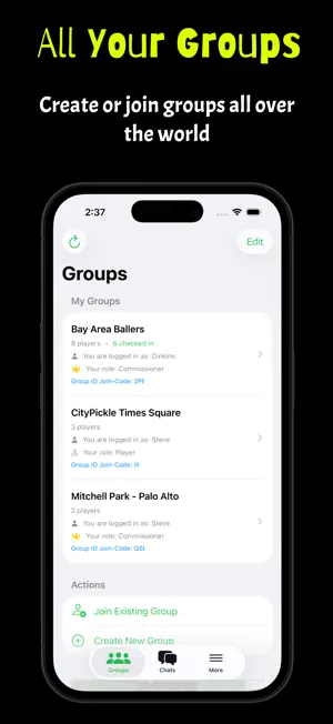 Pickleball Blender: Groups screenshot 4