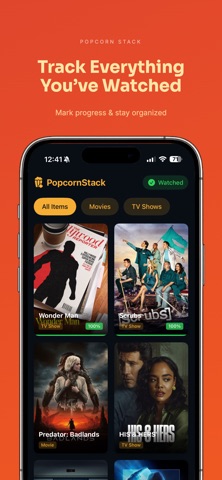 Popcorn Stack: Track Watchlist Screenshot 6 of 6