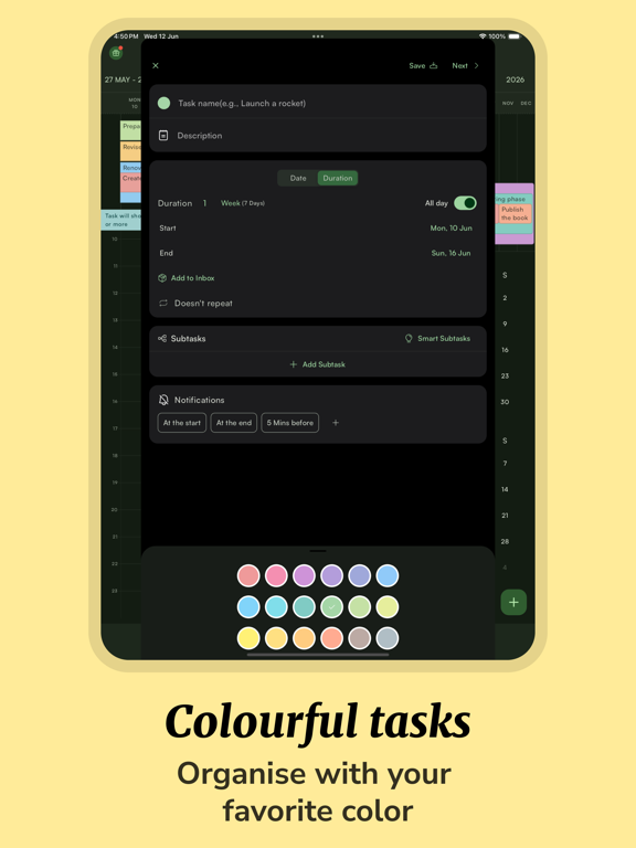 MightyDay - Day Planner, To Do iPad screenshot 6 - Productivity app