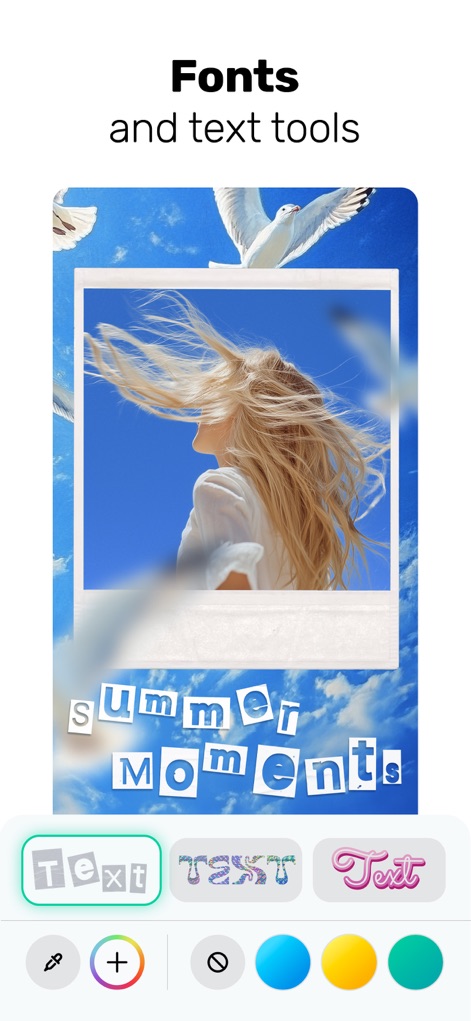 Photo Collage - Collageable - Anpassbare Schrifttypen