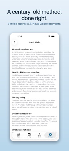 HookWise: Best Fishing Times screenshot