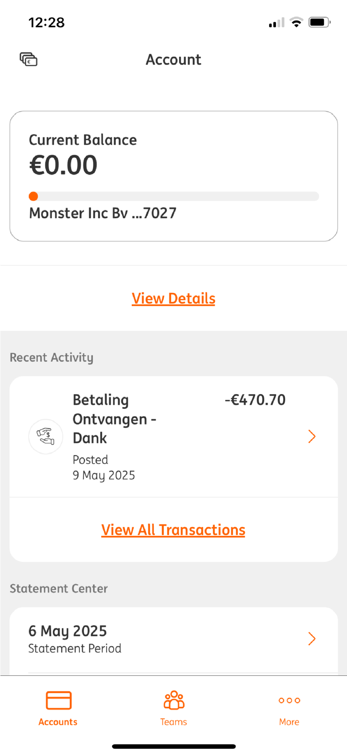 ING Business – Commercial Card