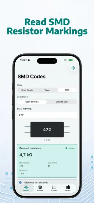 Resistor Code Calculator Pro screenshot 3