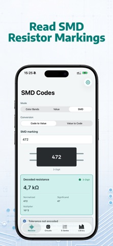 Resistor Code Calculator Pro iPhone screenshot