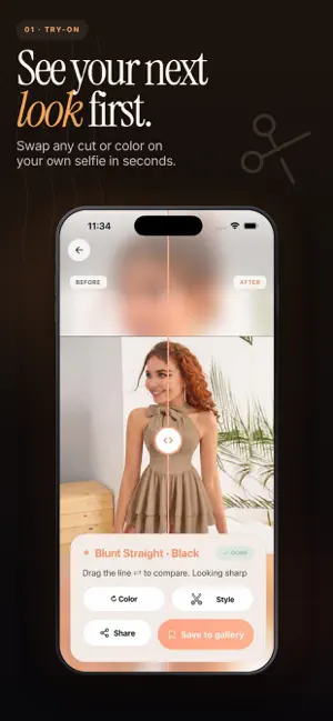 Hairify: Hairstyle Changer app screenshot 1