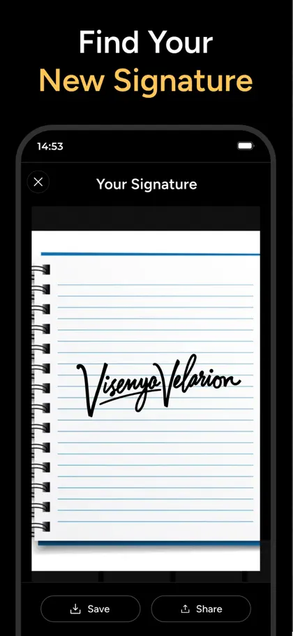 Screenshot 5 di 6 di eSign AI - AI Signature Maker