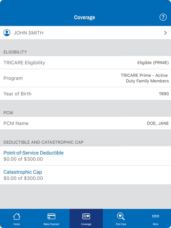 TRICARE East iPad screenshot 6 - Medical app
