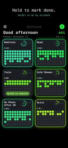 Continuum: Habit Streak Grid Screenshot 2 of 3