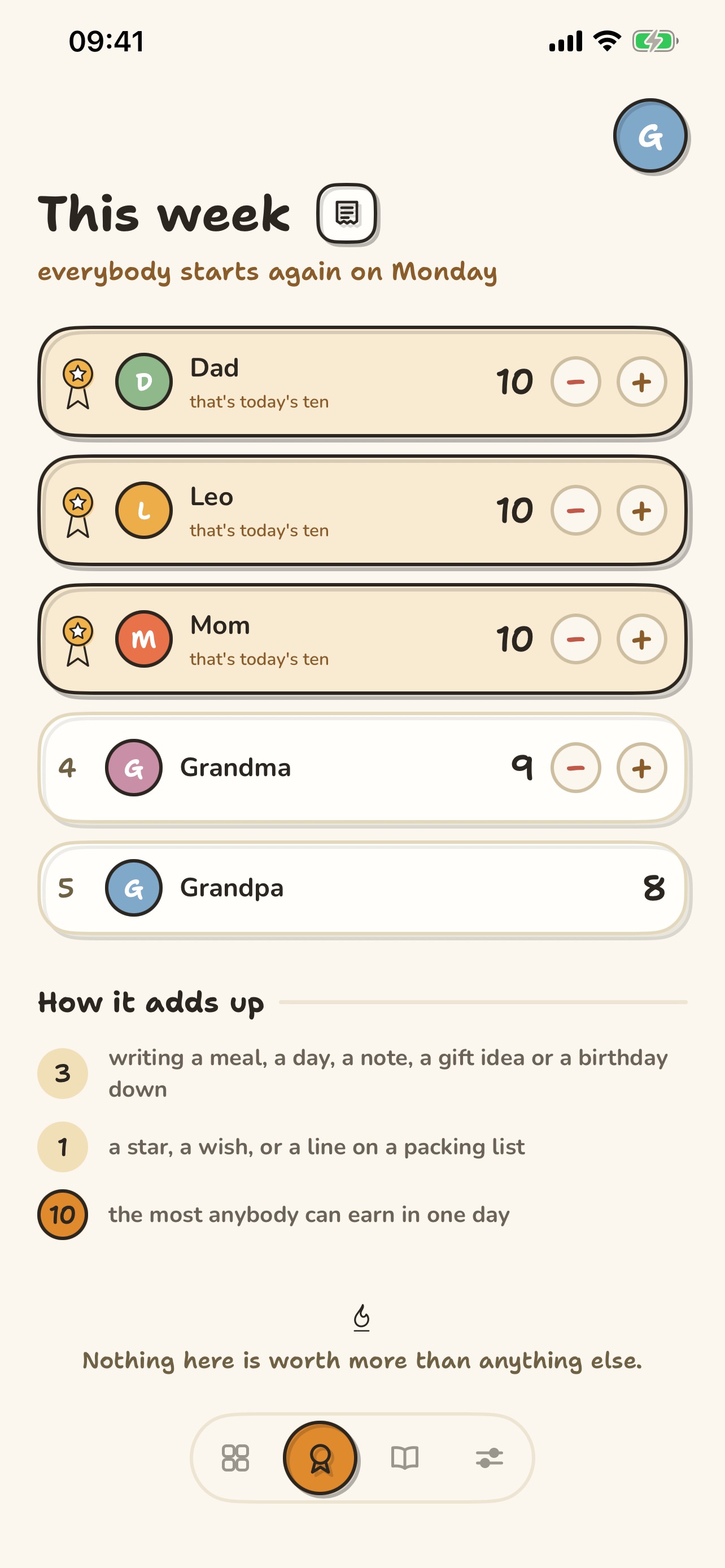 Screenshot 3 of Hearth: Warm Family Rituals