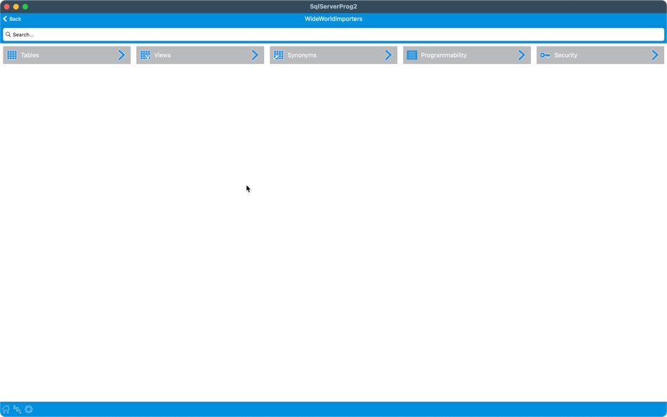 #2. SqlProg - Sql Server Client (macOS) By: Balasubramanian Ramanathan