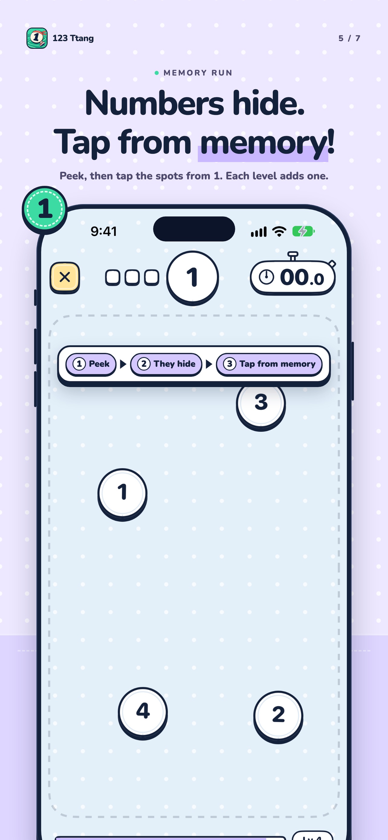 Screenshot 5 of 123 Ttang - Number Field Day