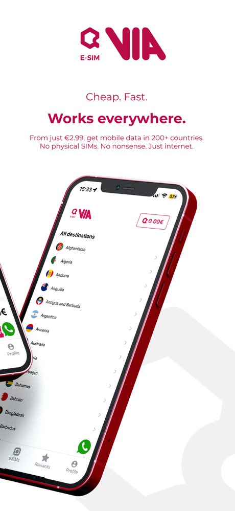 VIA eSIM screenshot 2