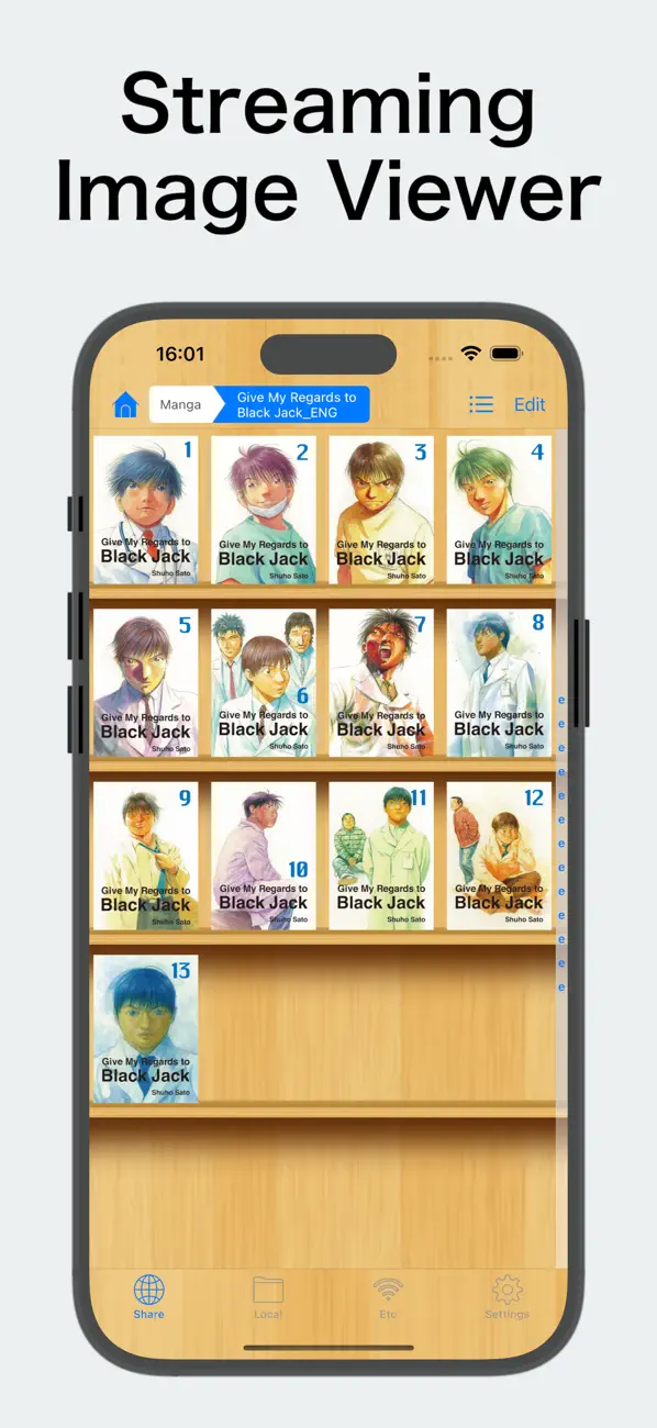 #1. ComicShare - Streaming Reader (iOS) Tekijänä: yoshitaka haneda