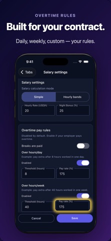 Shift Calendar & Paycheck screenshot