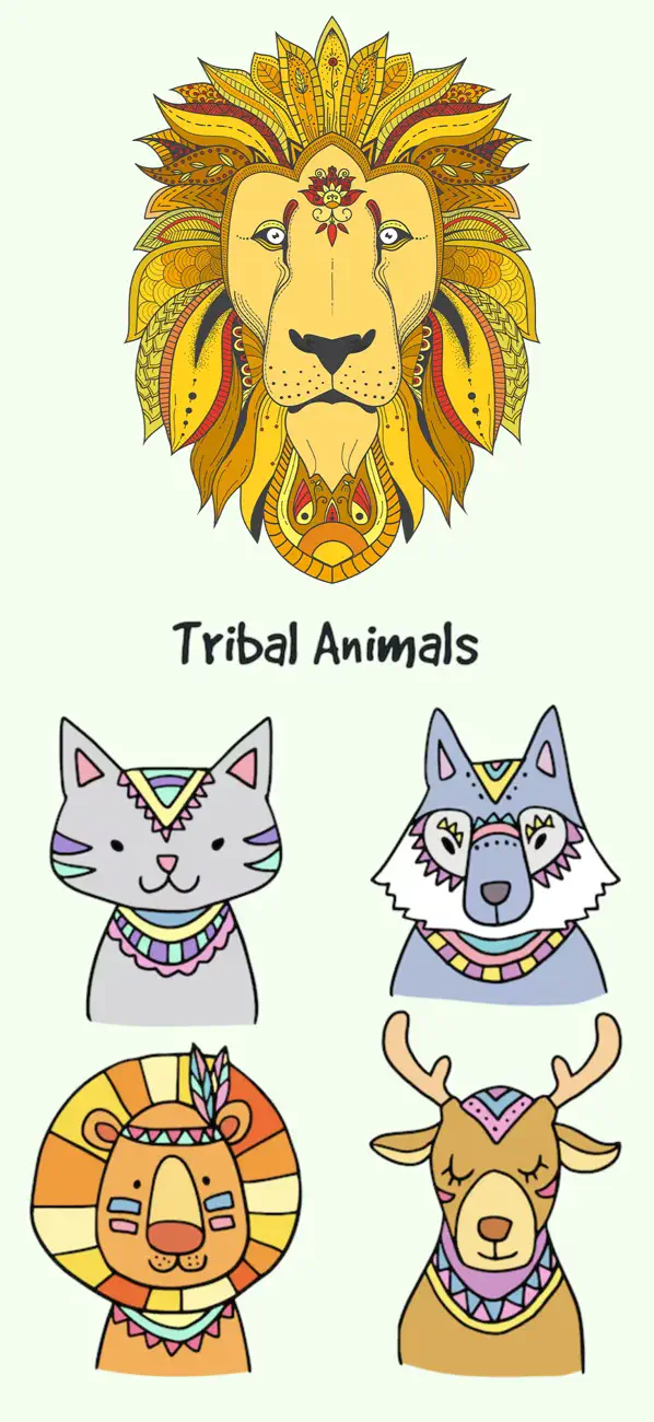 Screenshot #1 pour Tribal Animals Stickers