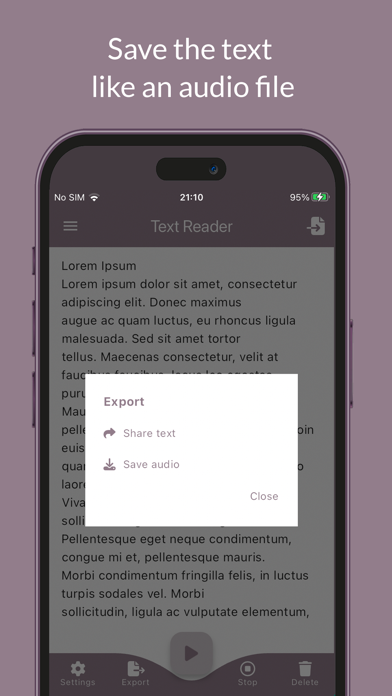 Text to Voice: Text Reader iPhone screenshot 4 - Productivity app