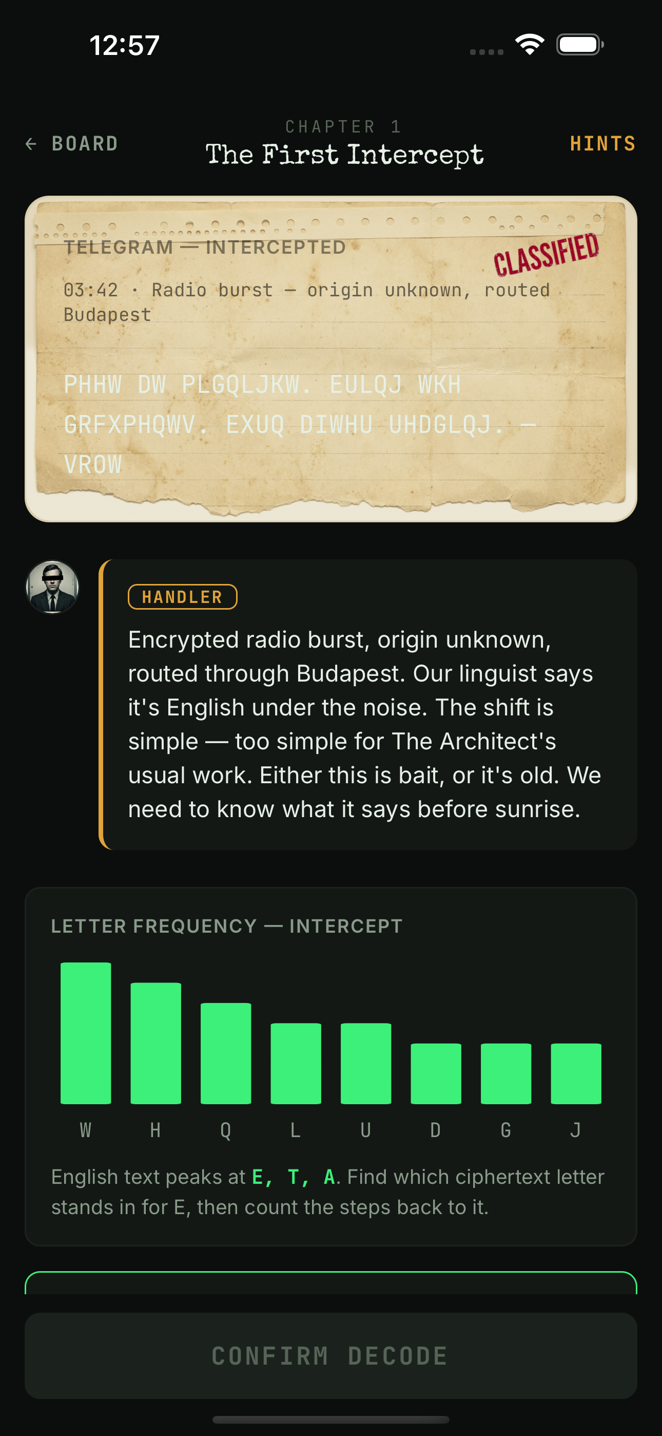 CipherStreet: Code Puzzles screenshot 3