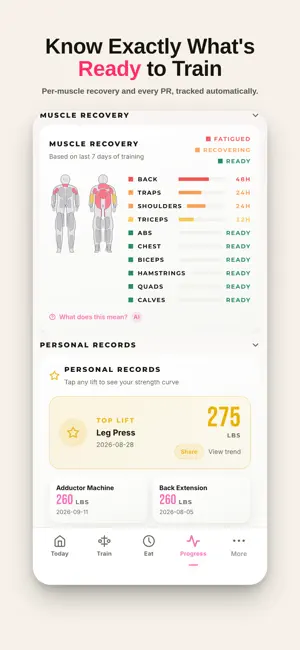 Lyfta - Gym & Calorie Tracker screenshot 3
