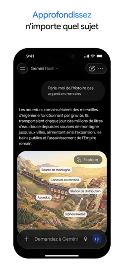 Capture d'écran de Google Gemini sur iPhone 6