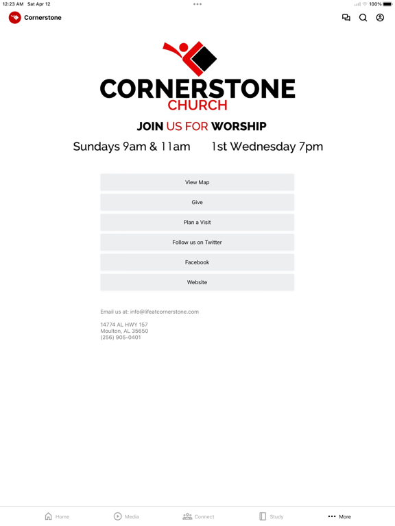 Life At Cornerstone iPad screenshot 4 - Lifestyle app