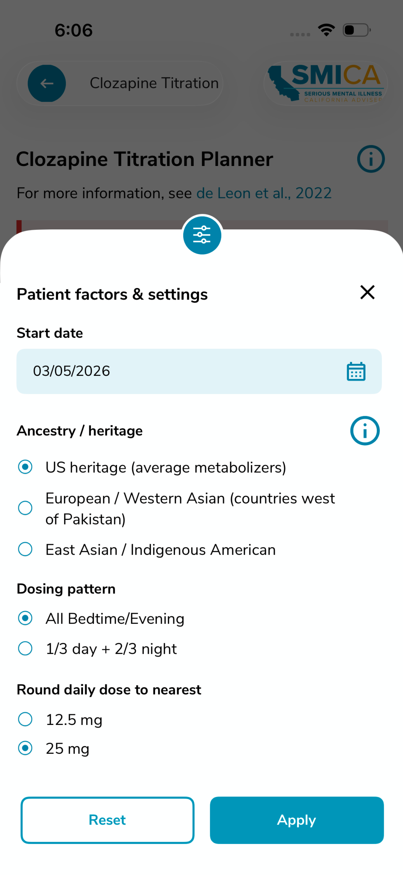SMI CalAdviser screenshot 8