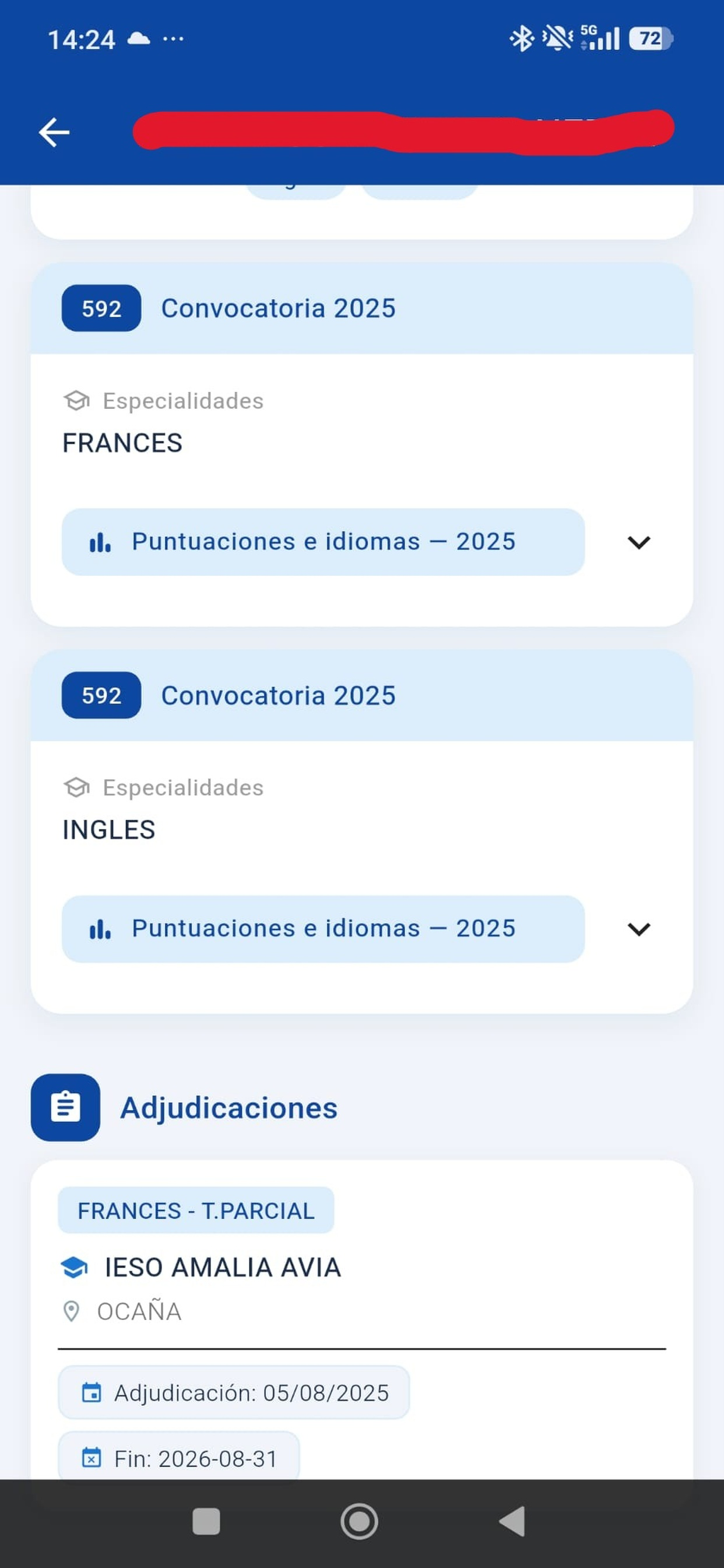 Bolsa Docente CLM