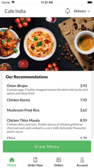 Cafe India Chippenham Screenshot