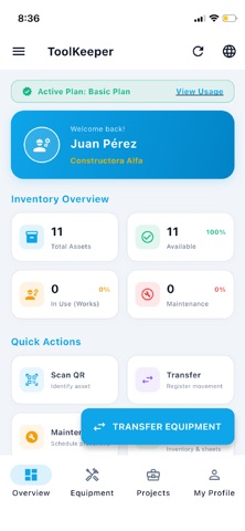 ToolKeeper Pro screenshot