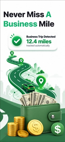 Mileage Tracker: DriverAI iPhone screenshot