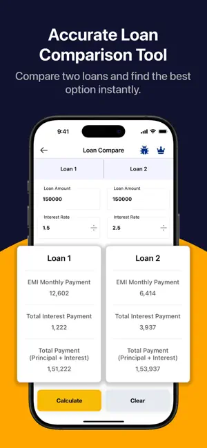 EMI Calculator – Loan Manager screenshot 3