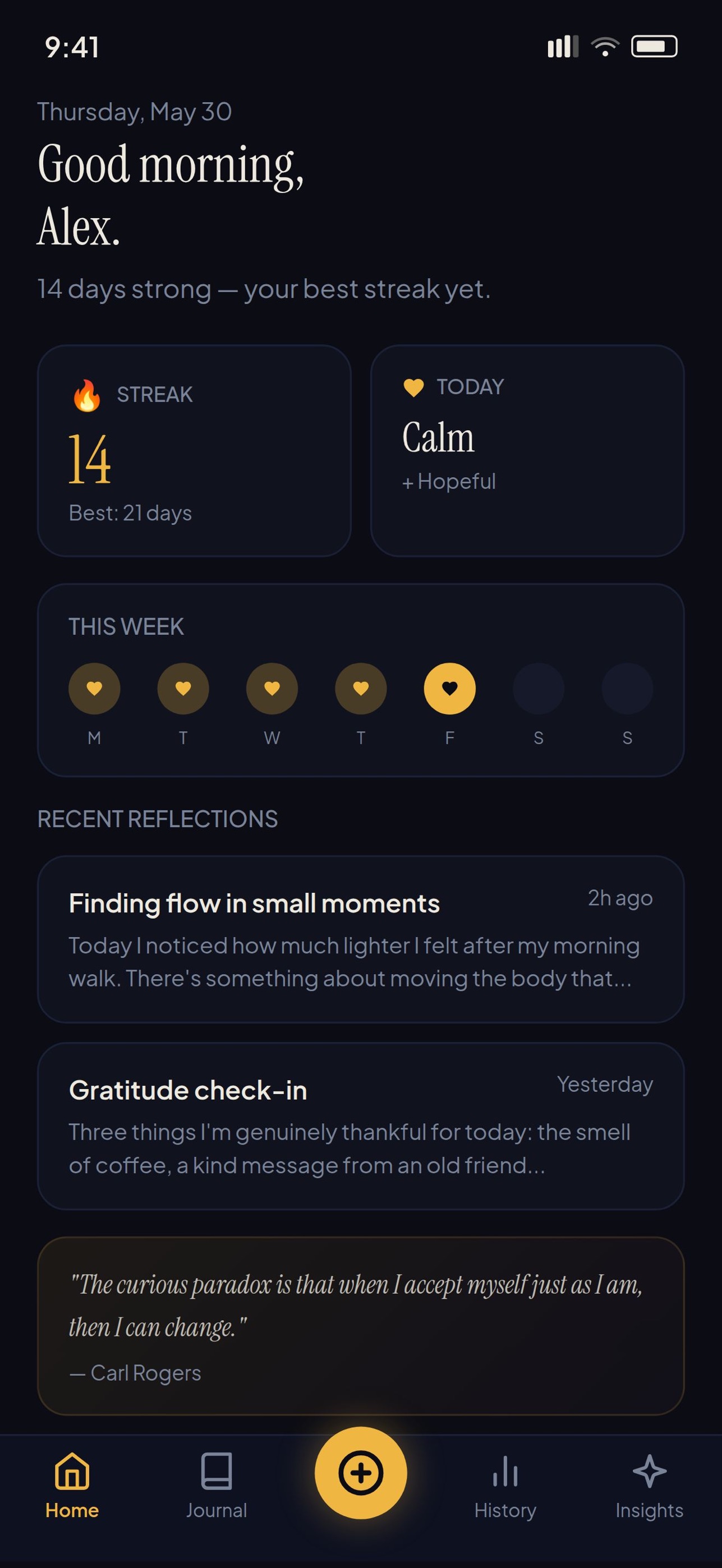 Screenshot 4 of InnerGlow: Mood Journal