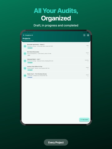 SnagLens AI: Site Audit & Snag iPad screenshot