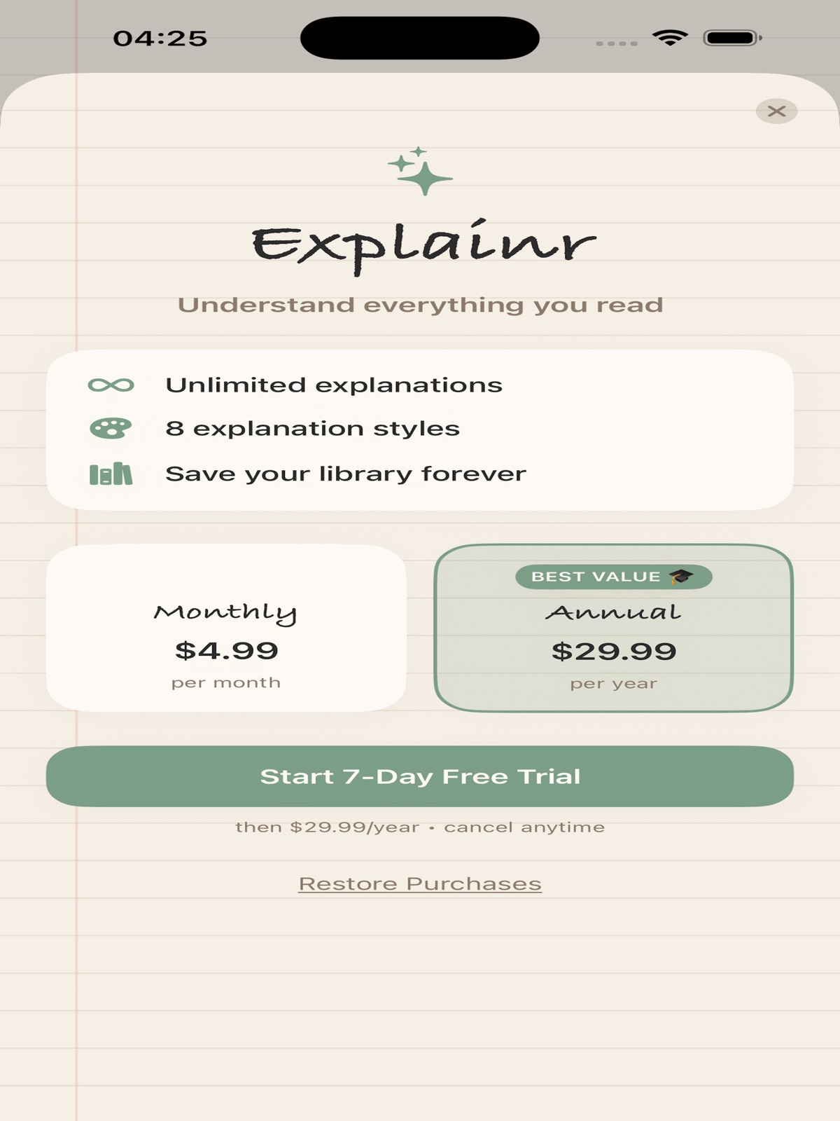 Explainrr ipad screenshot 1