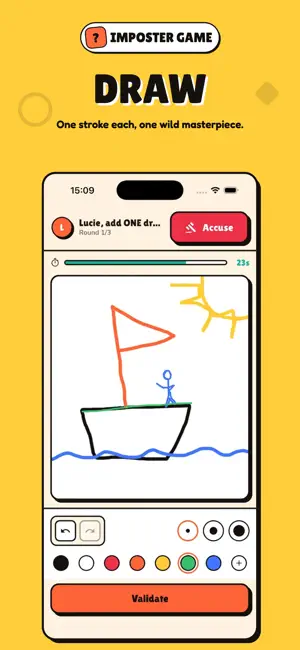 Imposters Ink: Draw & Bluff screenshot 1
