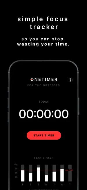 OneTimer - Focus App screenshot 1