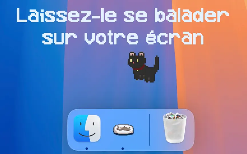 Capture d'écran de Dockitty: Un Chat Dans Le Dock sur iPhone 4