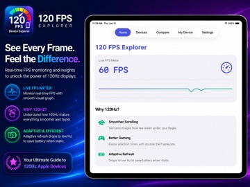 120 FPS Meter & Explorer iPad screenshot