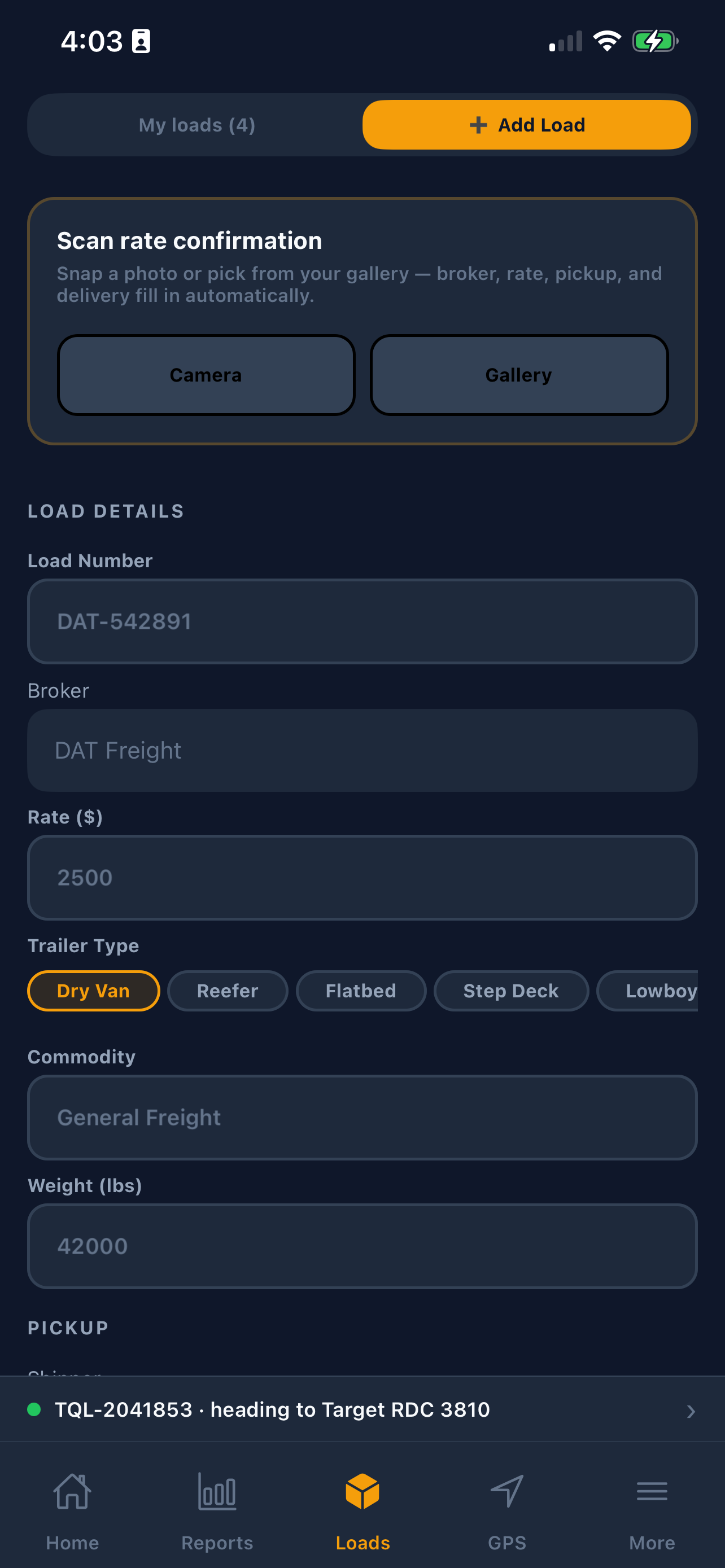 TruckerLog Driver