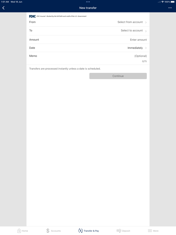 FSB of Hegewisch iPad screenshot 3 - Finance app