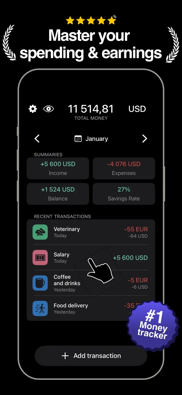 #1. Travel Budget App - CoinBliss (iOS) By: Dmitrii Abanin