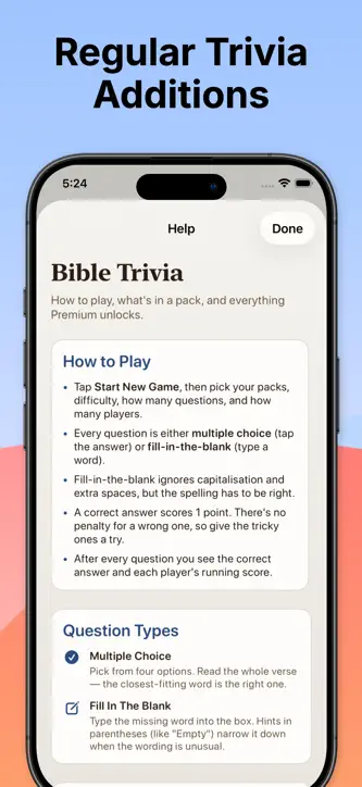 Bible Trivia - Christian Game screenshot 6