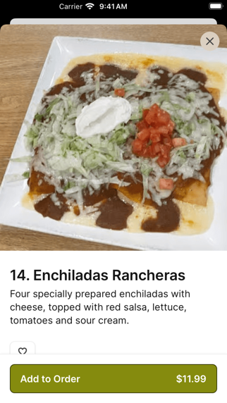 La Calera Mexican Bar & Grill iPhone screenshot 3 - Food & Drink app