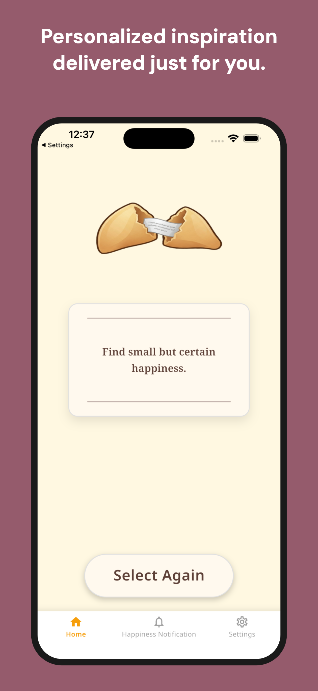 Cookie Message screenshot 3