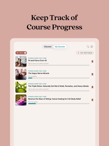 DailyOM Mindful Living Classes iPad screenshot