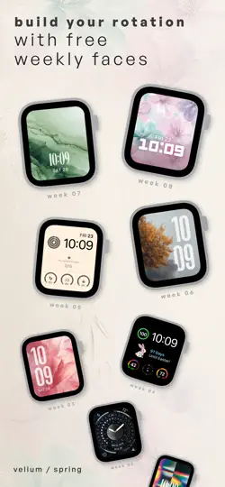 Captura de pantalla de Watch Face Aesthetic Gallery en iPhone 4