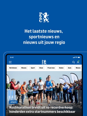 PZC nieuws iPad screenshot