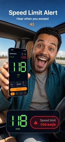 Speedometer App: GPS Tracker iPhone screenshot